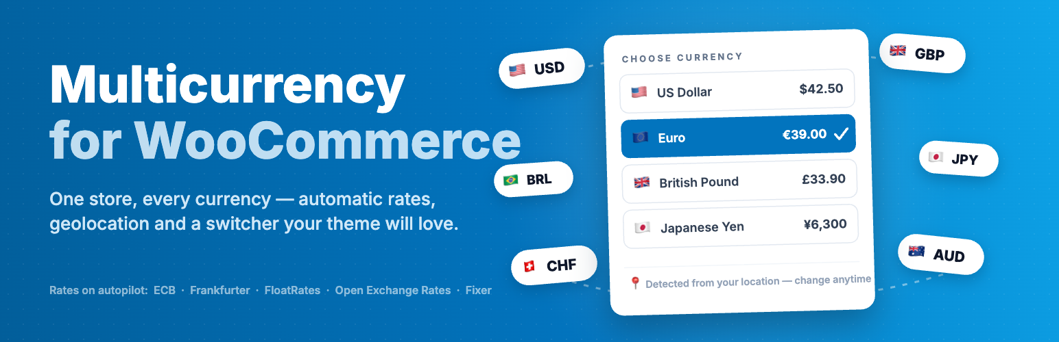 Multicurrency for WooCommerce